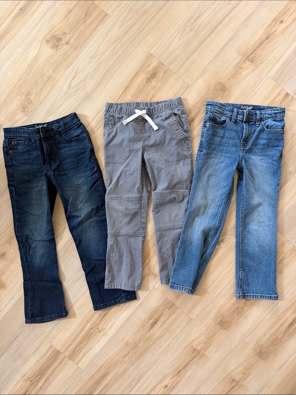 Cat & Jack Gray Drawstring Jogger Pants for Kids